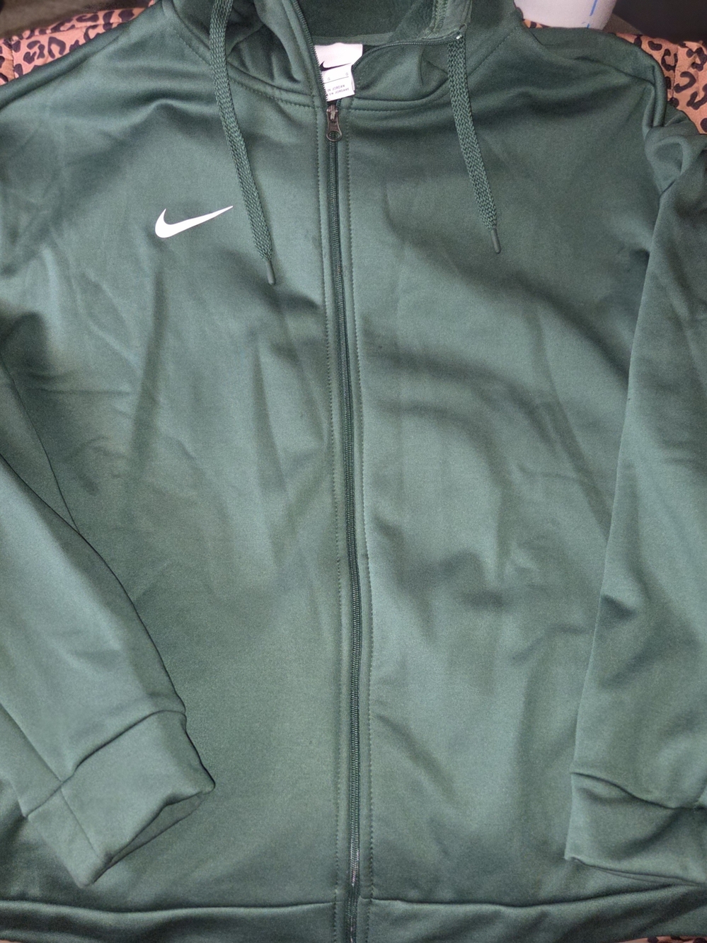 Nike Men’s Full-Zip Performance Hoodie Jacket - Dark Green